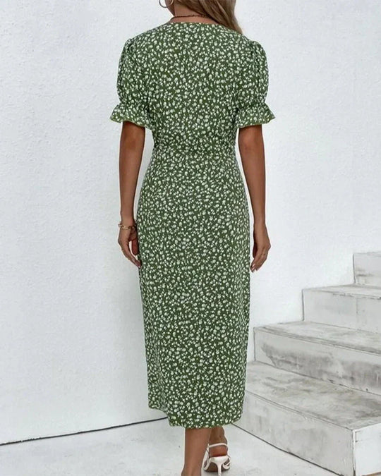 Astell™ | Short Sleeve Floral Print Dress