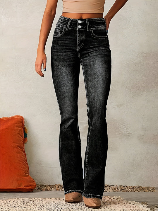 Shira™ | High-Waisted Flared Jeans