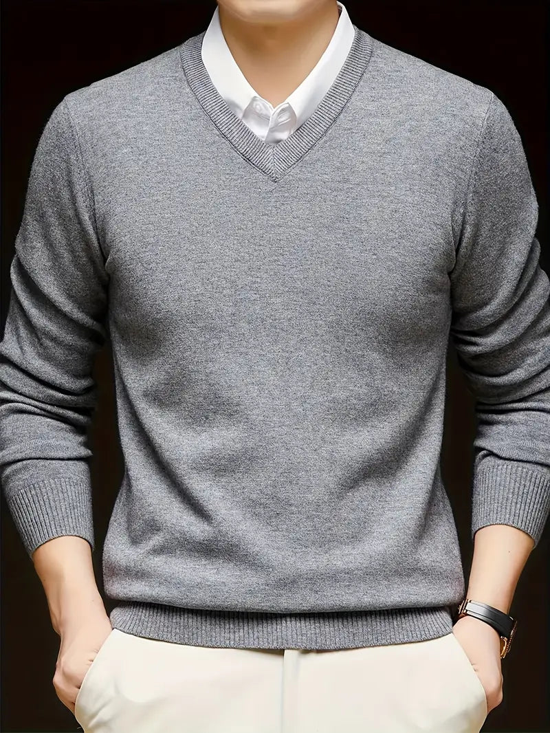Pique™ | Men's V-Neck Knit Sweater