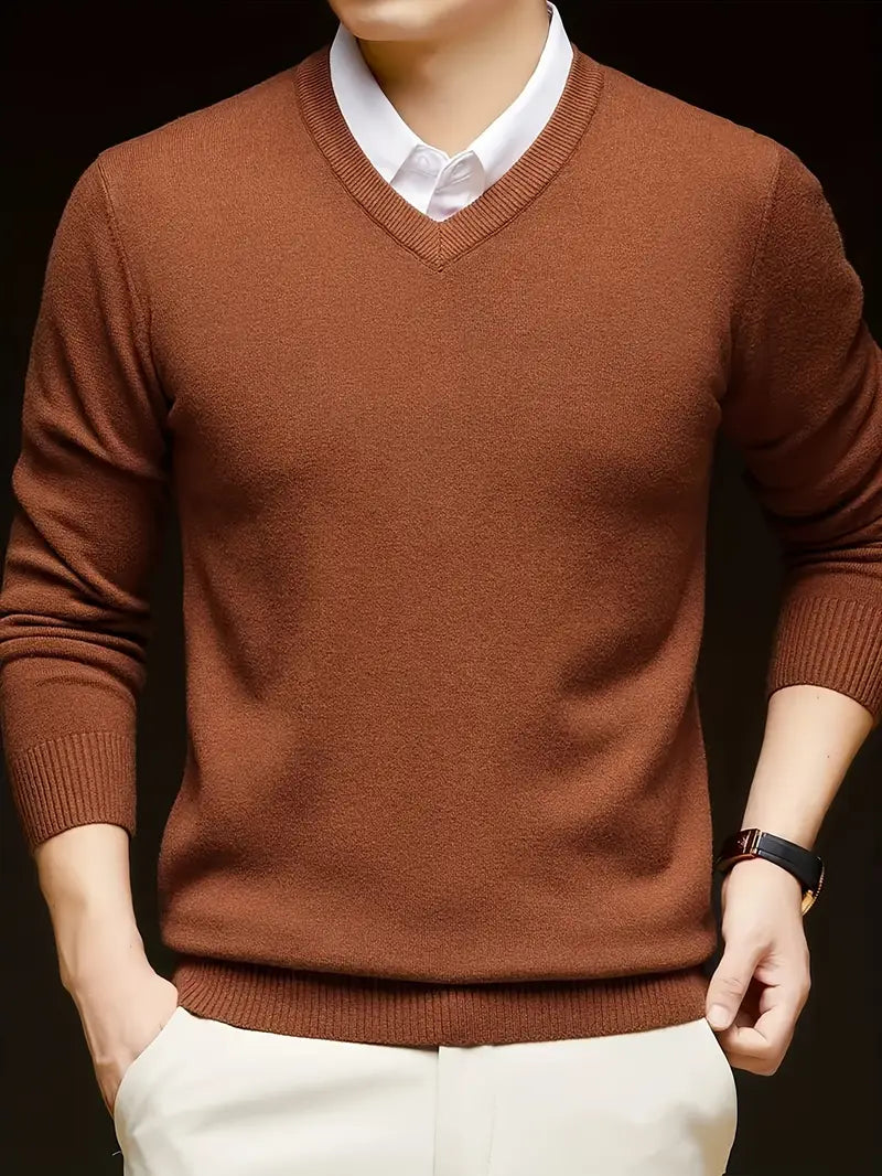 Pique™ | Men's V-Neck Knit Sweater