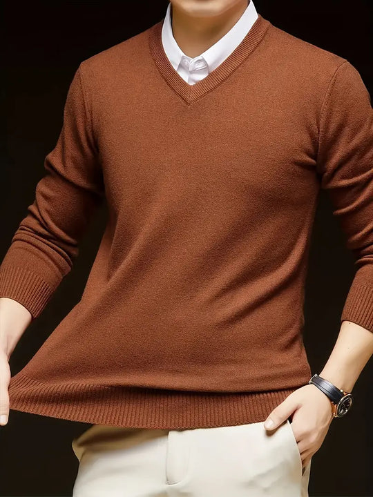 Pique™ | Men's V-Neck Knit Sweater