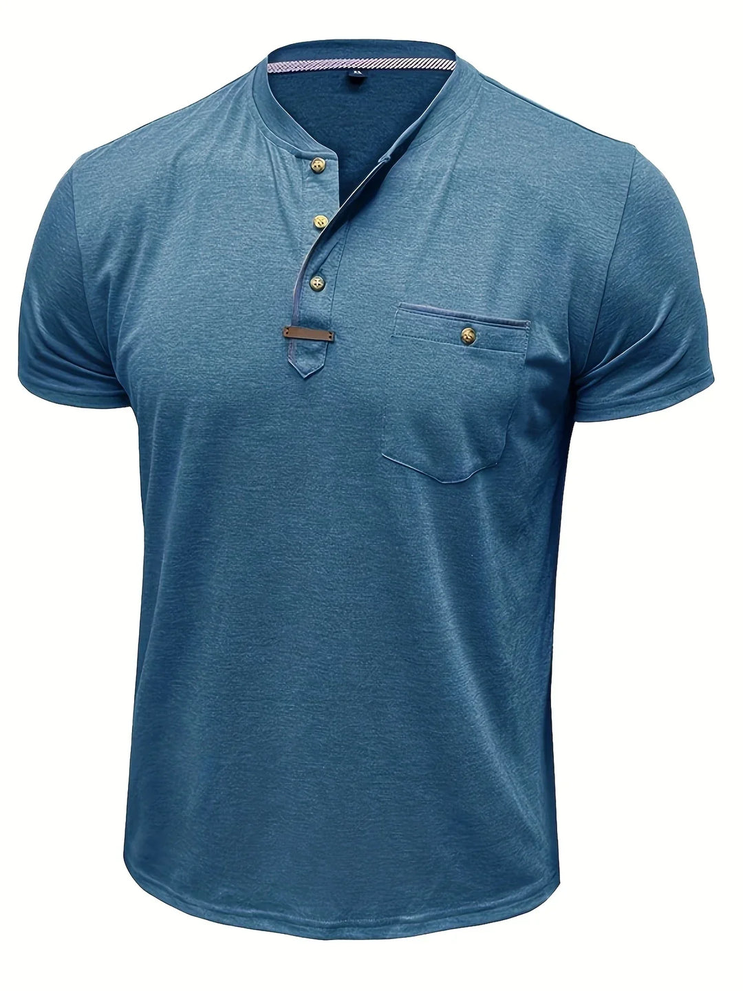 Varo™ | Elegant Round Neck T Shirt With Pocket