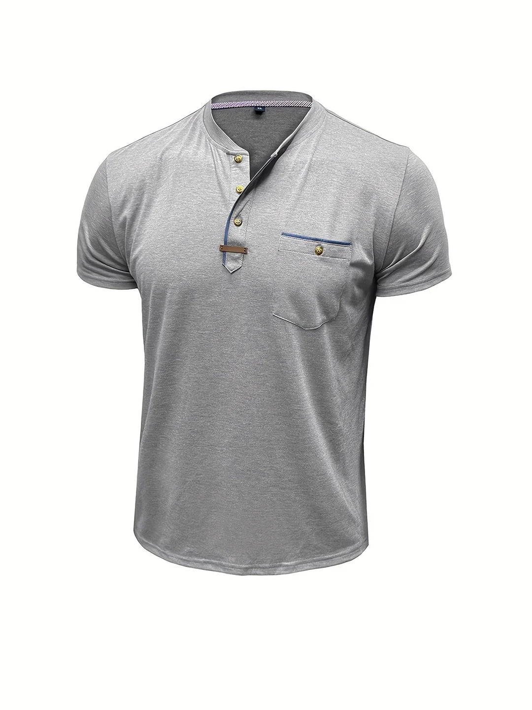 Varo™ | Elegant Round Neck T Shirt With Pocket