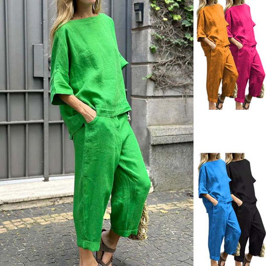 Lenora™ | Cotton and Linen Set