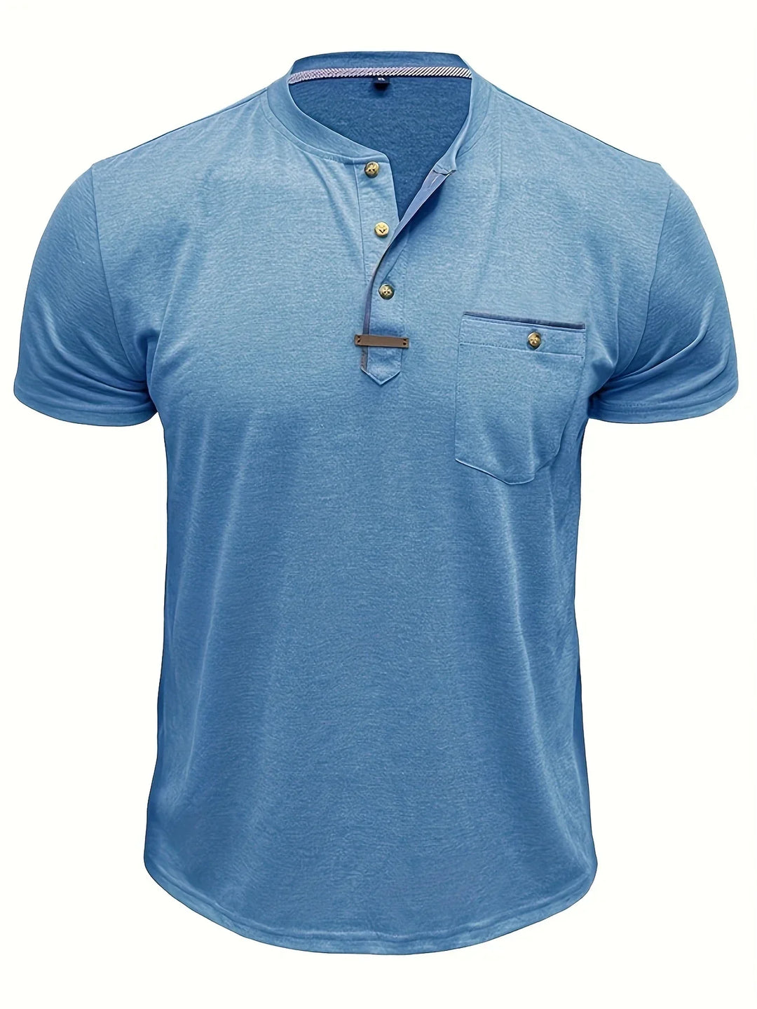 Varo™ | Elegant Round Neck T Shirt With Pocket