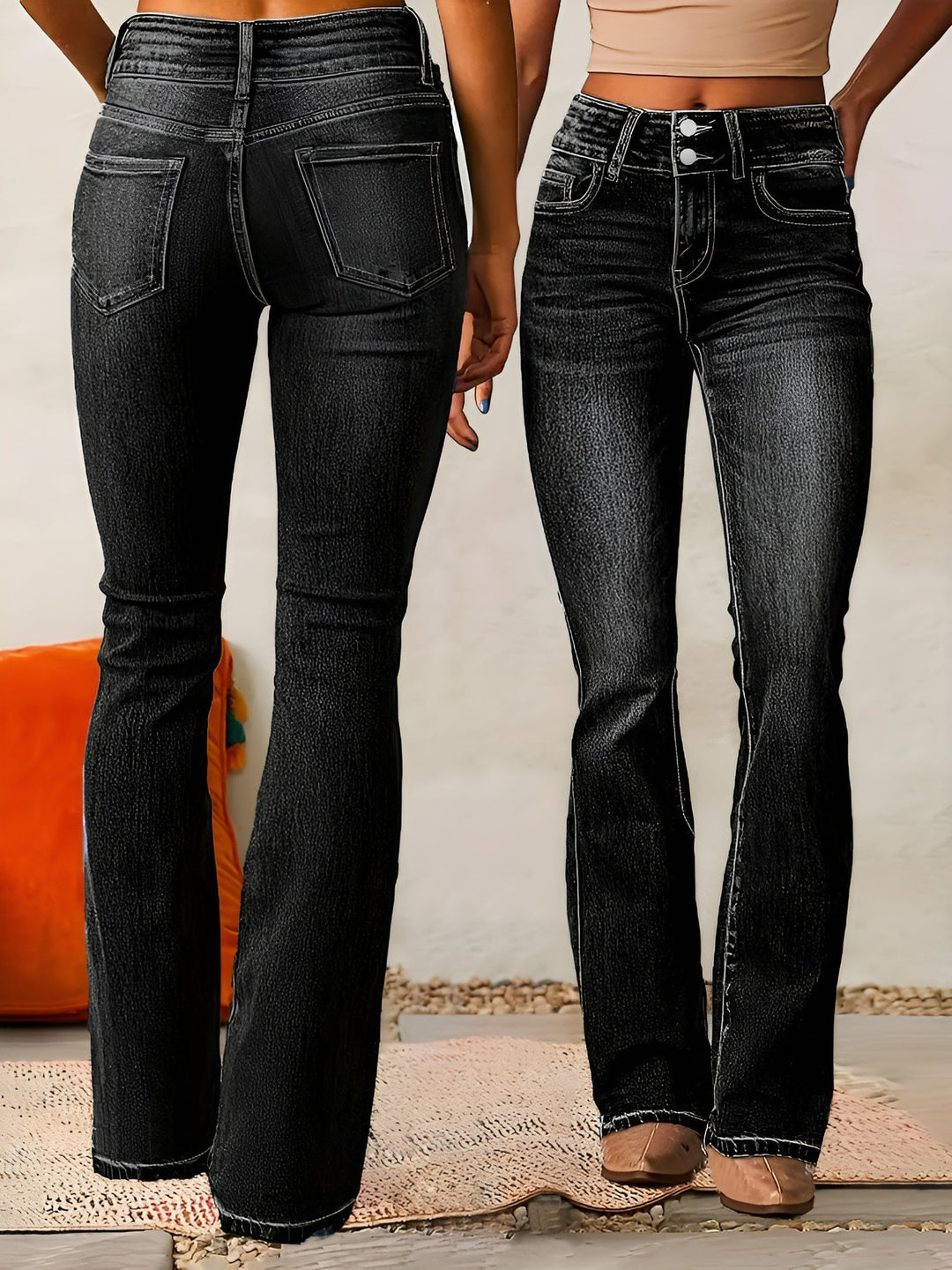 Shira™ | High-Waisted Flared Jeans