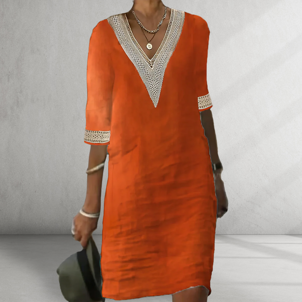Novirea™ | Cotton Linen Summer Dress