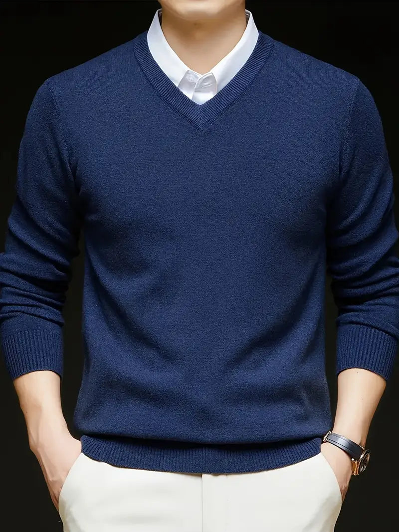 Pique™ | Men's V-Neck Knit Sweater