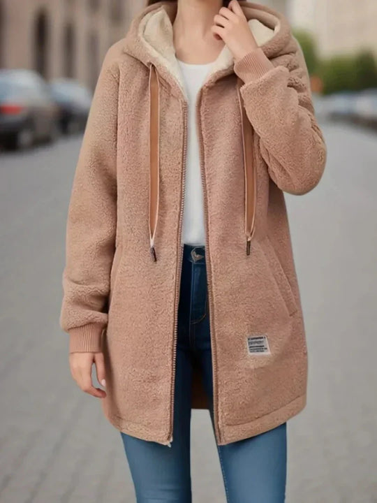 Nely™ | Fleece hooded jacket
