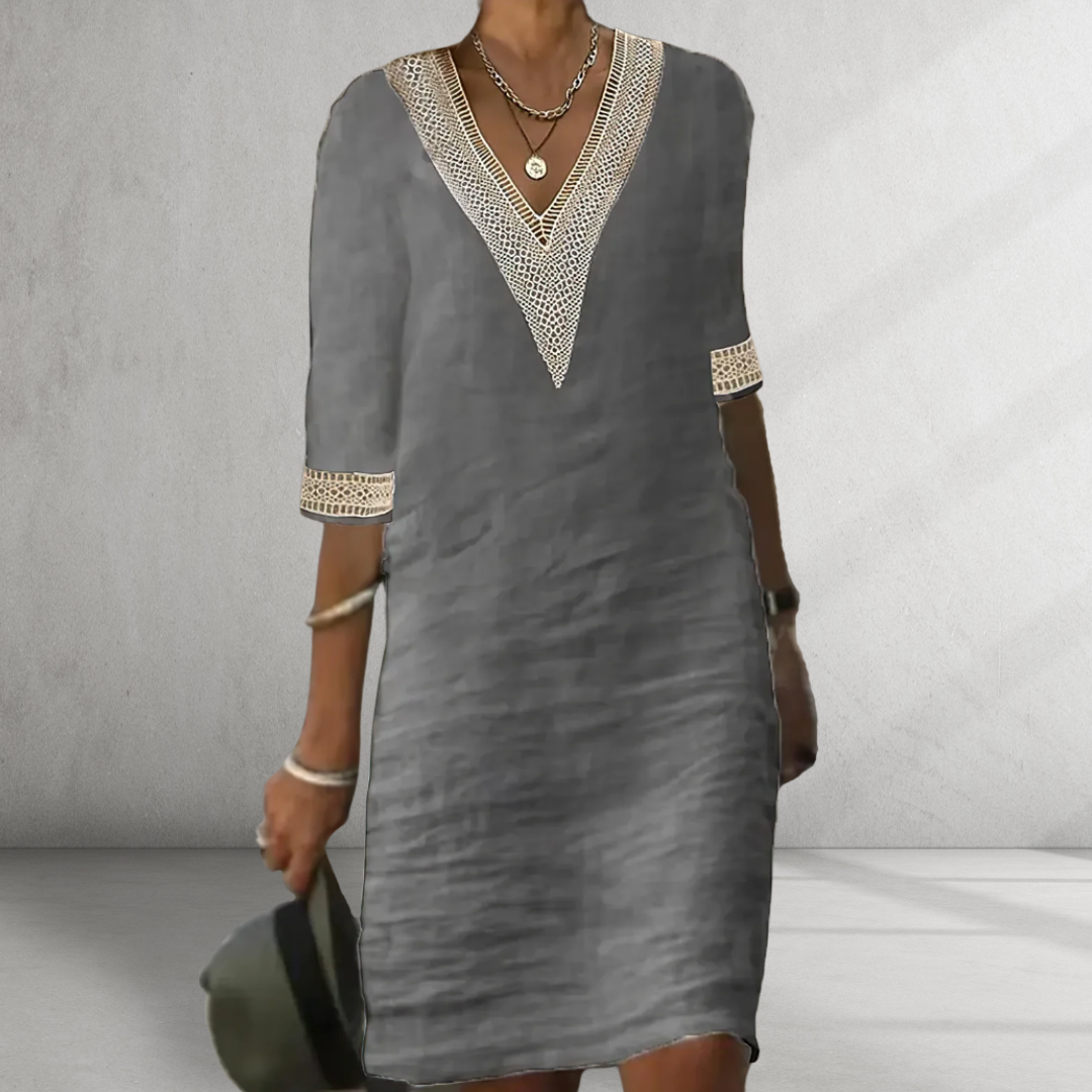 Novirea™ | Cotton Linen Summer Dress