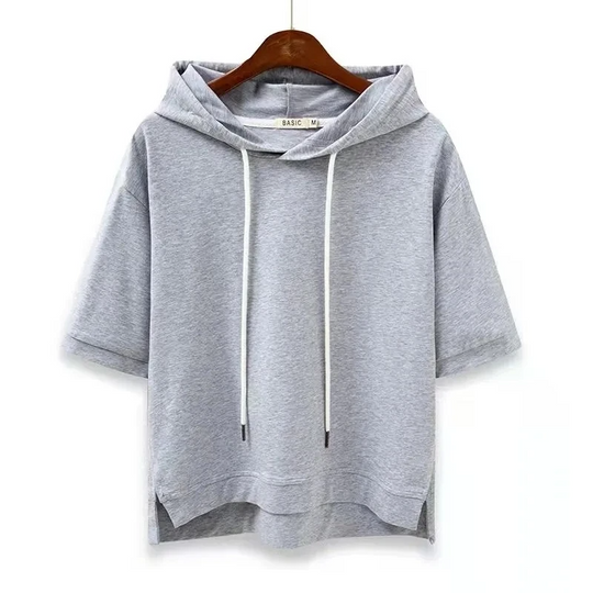 CLARISSE™ |SHORT-SLEVE HOODIE
