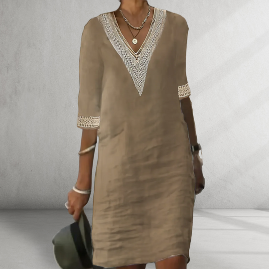 Novirea™ | Cotton Linen Summer Dress