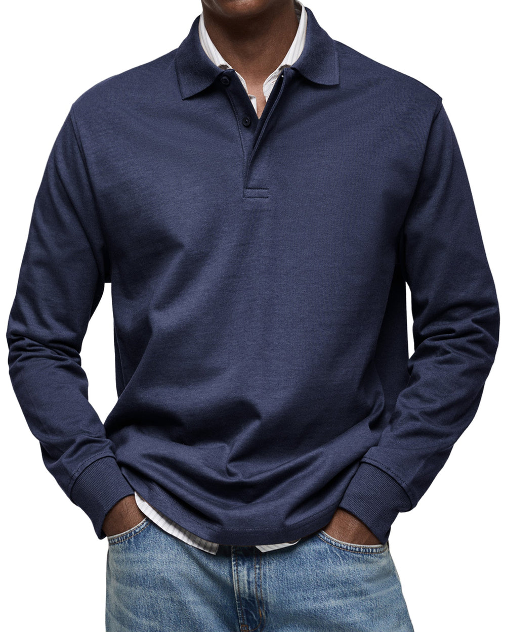 Roen™ | Casual Long Sleeve Polo Shirt