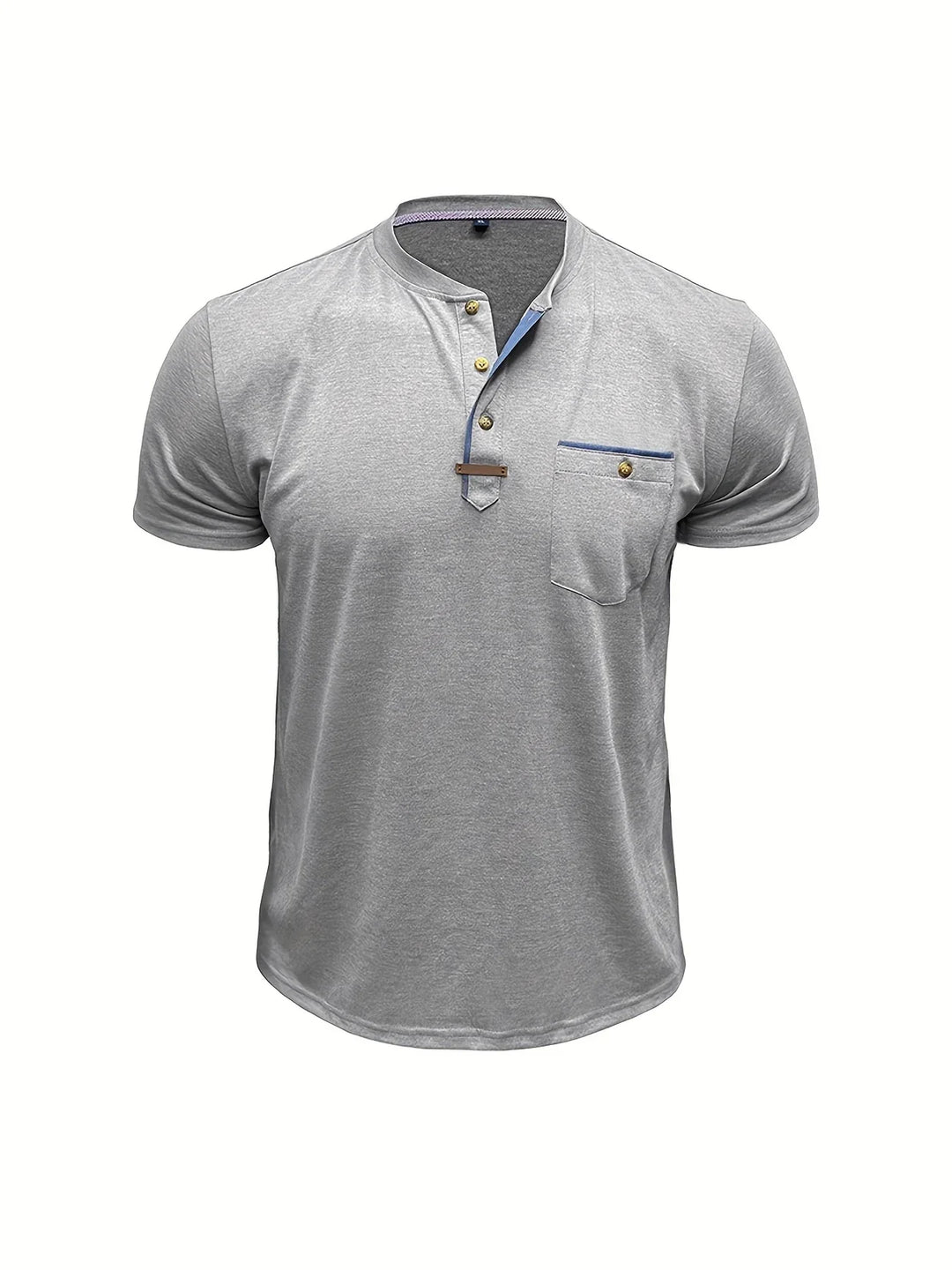 Varo™ | Elegant Round Neck T Shirt With Pocket