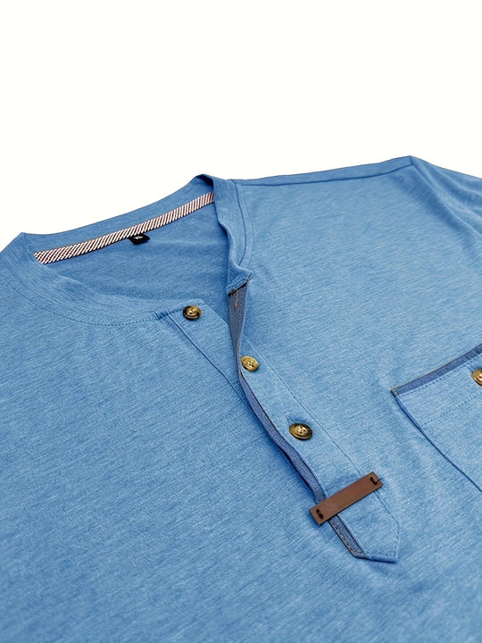 Varo™ | Elegant Round Neck T Shirt With Pocket