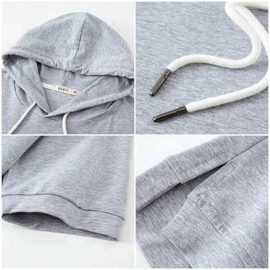 CLARISSE™ |SHORT-SLEVE HOODIE