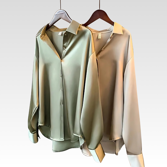 Velinya™ | Satin shirt for women