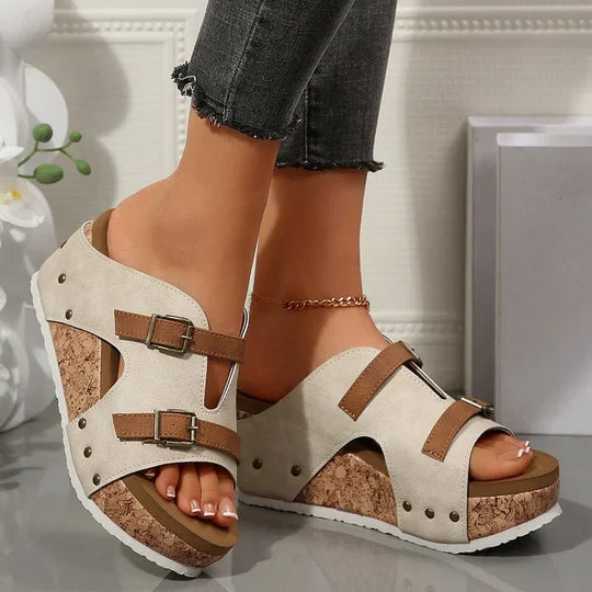 Velonna™ | Fashionable Orthopedic Sandals with Platform and Wedge