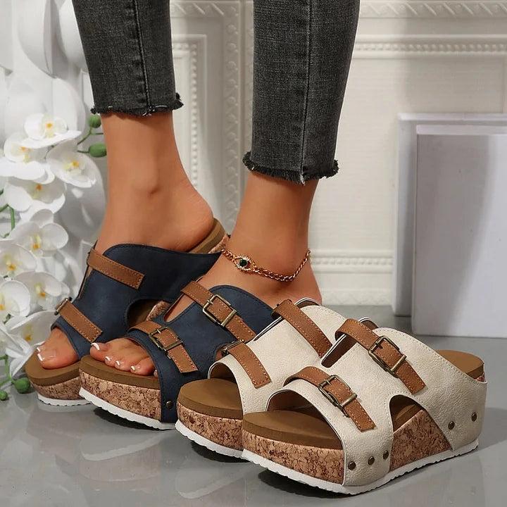 Velonna™ | Fashionable Orthopedic Sandals with Platform and Wedge