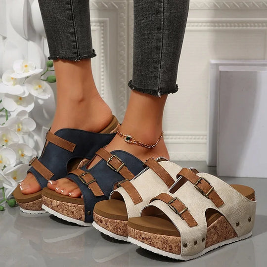 Velonna™ | Fashionable Orthopedic Sandals with Platform and Wedge