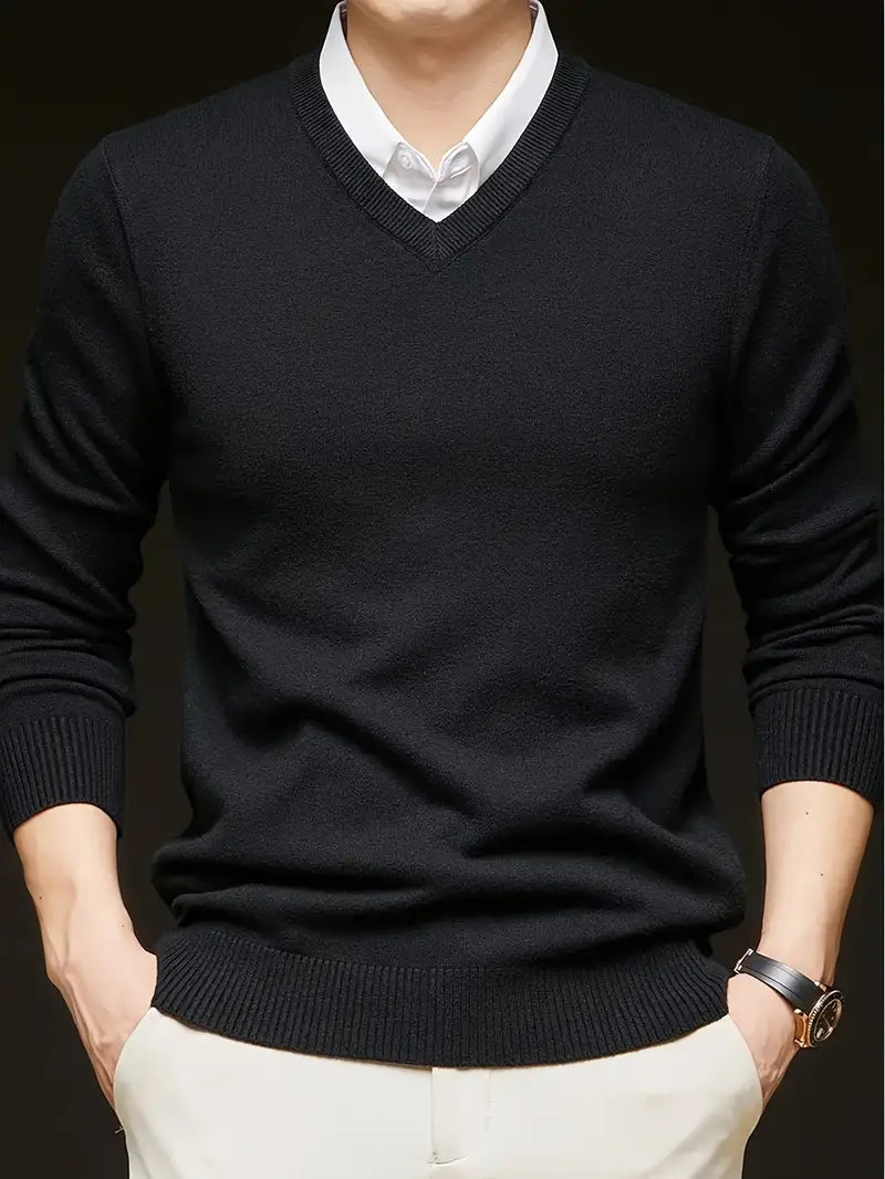 Pique™ | Men's V-Neck Knit Sweater