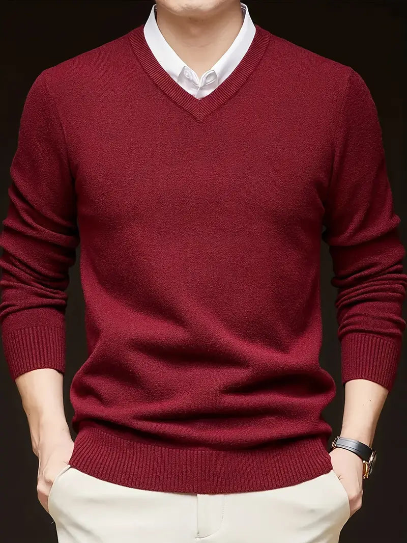 Pique™ | Men's V-Neck Knit Sweater