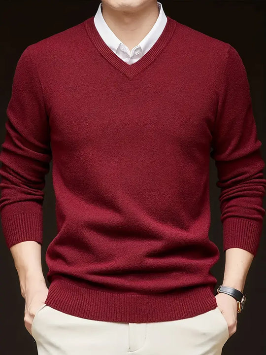 Pique™ | Men's V-Neck Knit Sweater