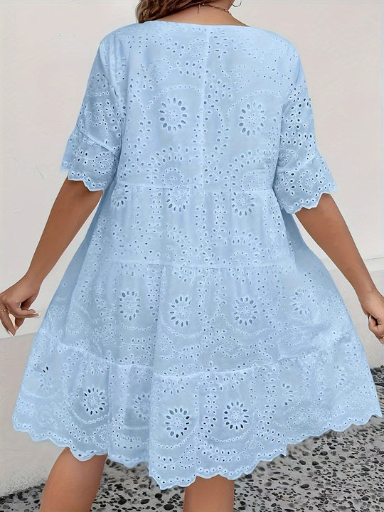 Ciara - Chic Dress with Patchwork