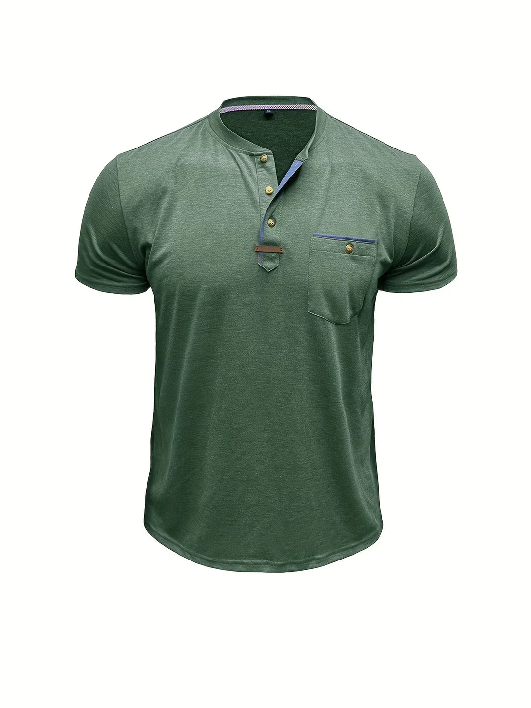 Varo™ | Elegant Round Neck T Shirt With Pocket