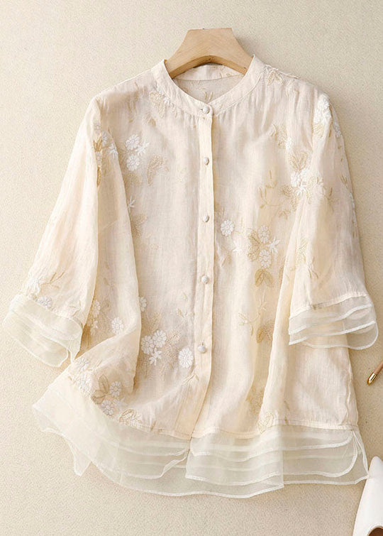 Calyra™ | Elegant Embroidered Blouse