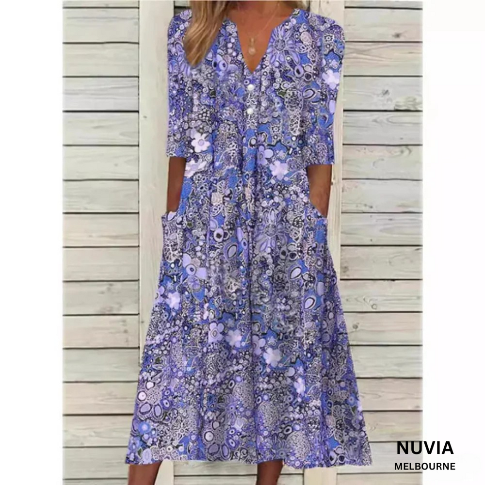 Evanna™ | Floral Print Dress