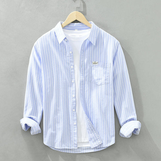 Velric™ | Chic Cotton Striped Over Shirt