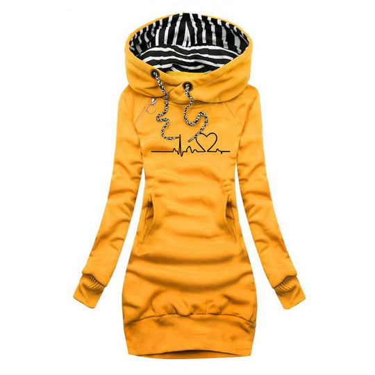 Solva | Dress-Sweater with Heartbeat Print