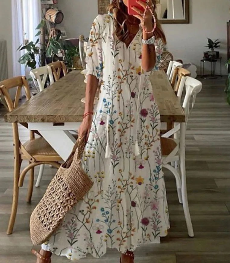 Avel™ | Maxi Dress with Paisley Print