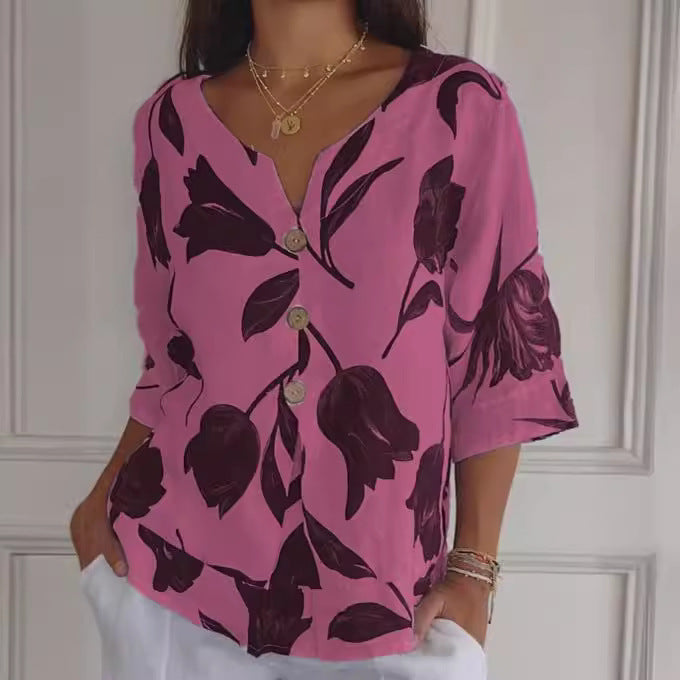 Bellari™ | Elegant Floral Blouse