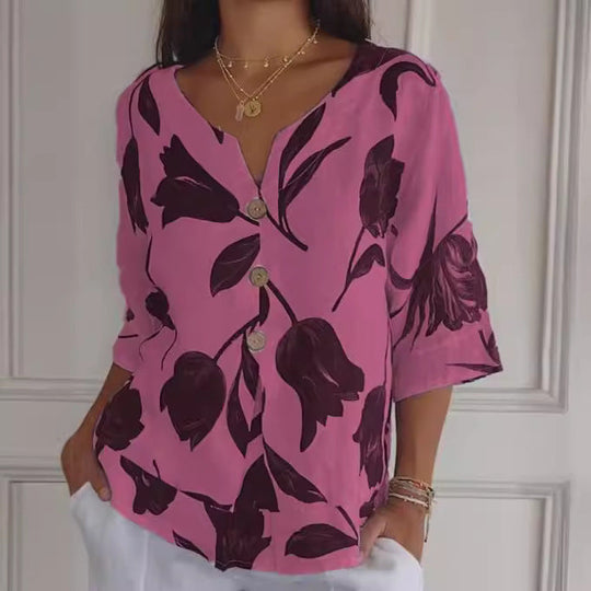 Bellari™ | Elegant Floral Blouse