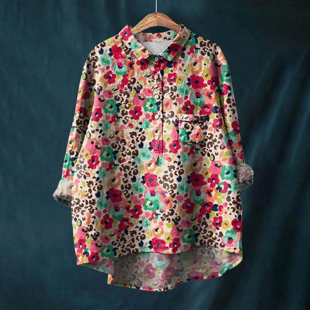Calista™ | Elegant Women's Floral Shirt