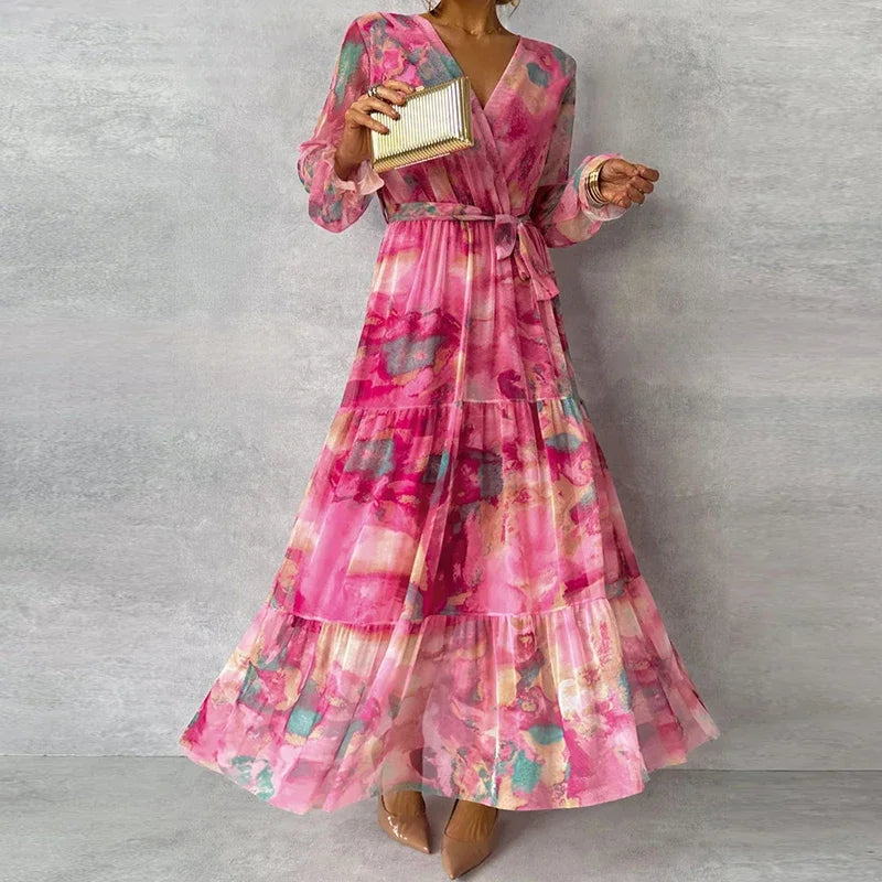 Fenoria™ | Elegant V-neck Dress