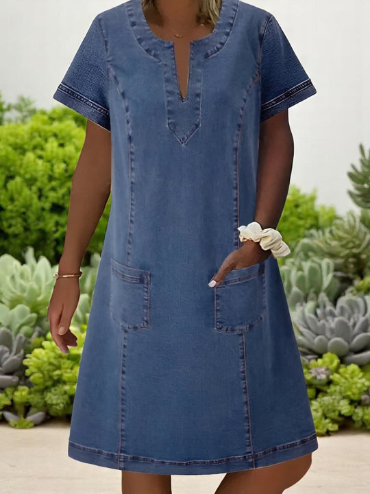 Soreya™ | Soft Denim Dress