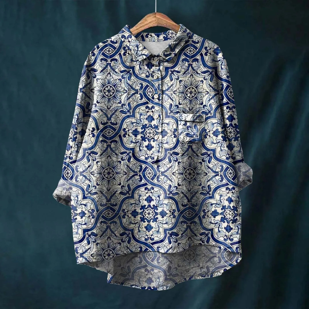 Calista™ | Elegant Women's Floral Shirt