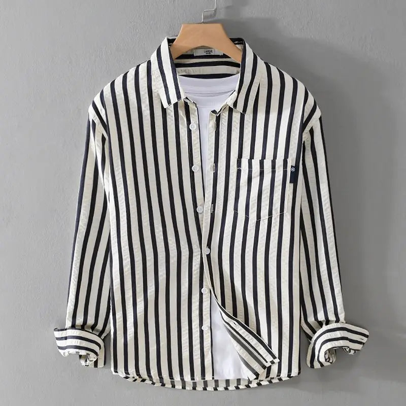 Enzo™ | Elegant Striped Shirt