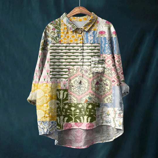 Calista™ | Elegant Women's Floral Shirt