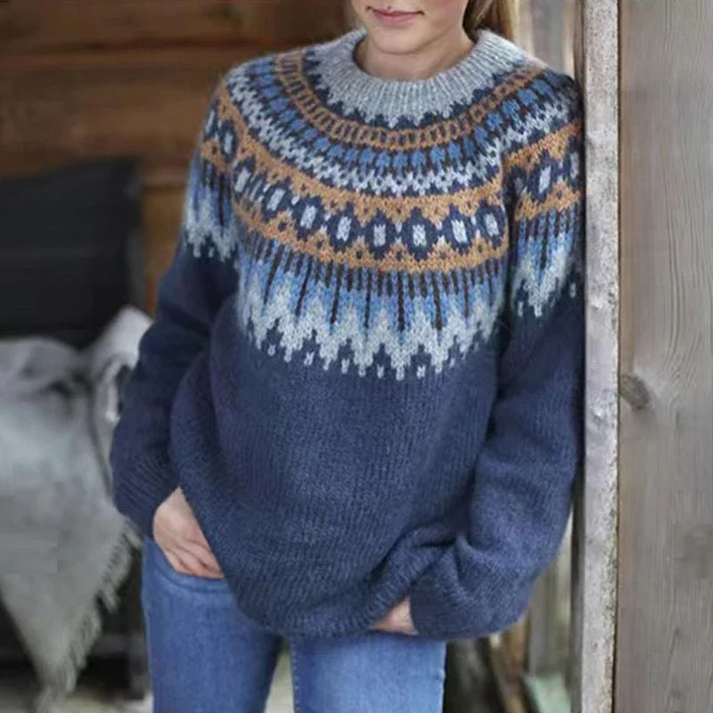 RESSA™ | VINTAGE SCANDINAVIAN PATTERNED SWEATER