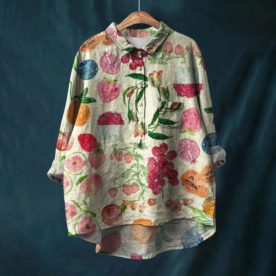 Calista™ | Elegant Women's Floral Shirt