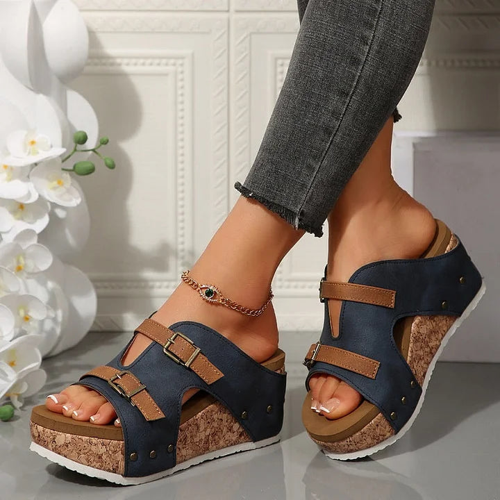 Velonna™ | Fashionable Orthopedic Sandals with Platform and Wedge