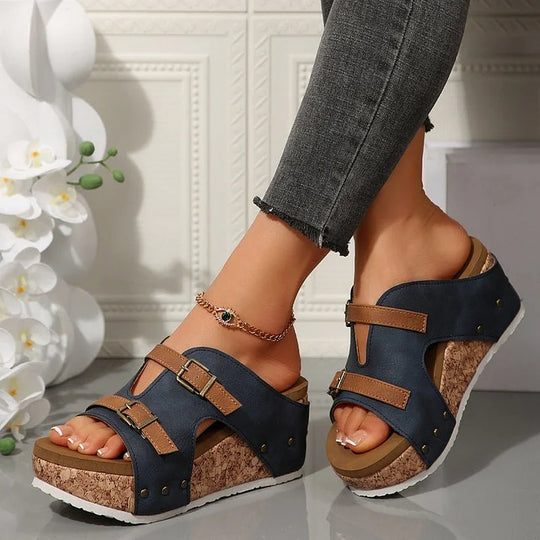 Velonna™ | Fashionable Orthopedic Sandals with Platform and Wedge