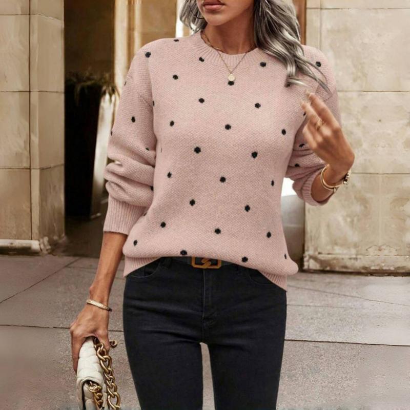 Vesria™ | Polka Dot Knitted Sweater