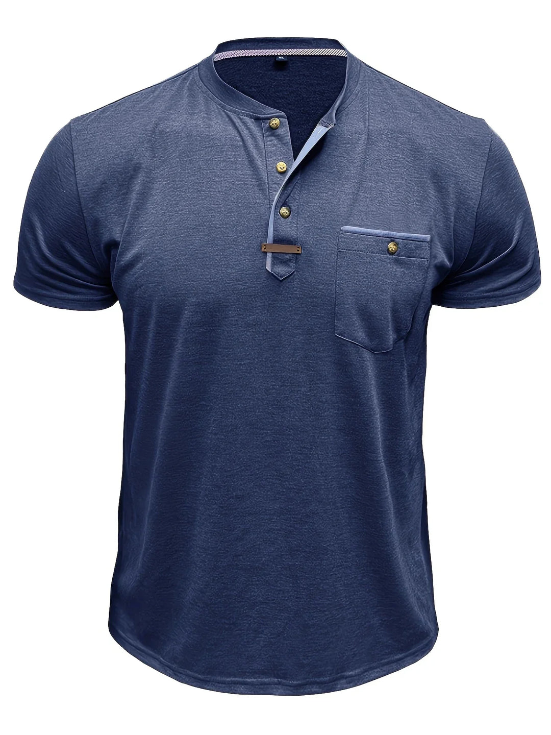 Varo™ | Elegant Round Neck T Shirt With Pocket