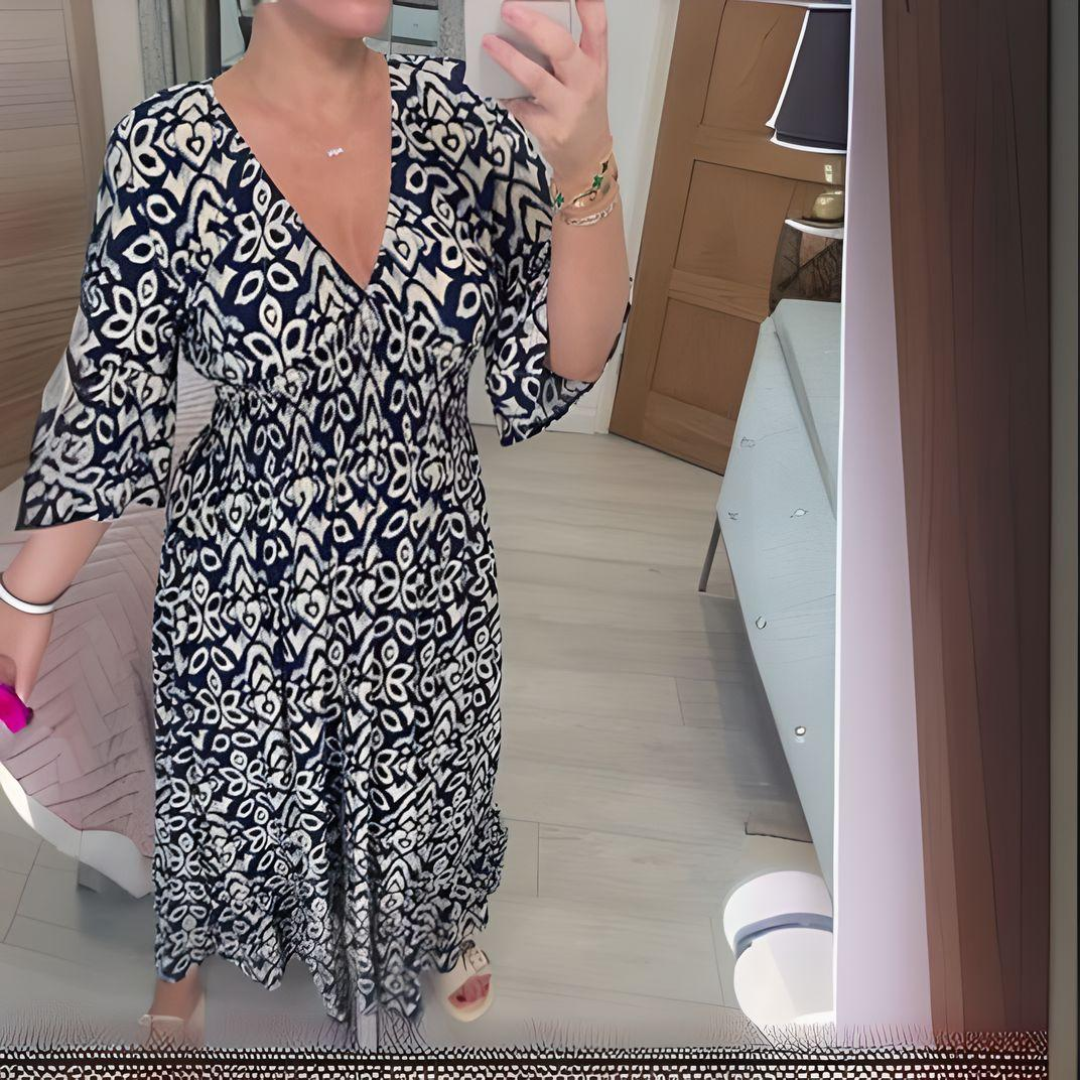 Evelisse™ | Boho Printed Dress