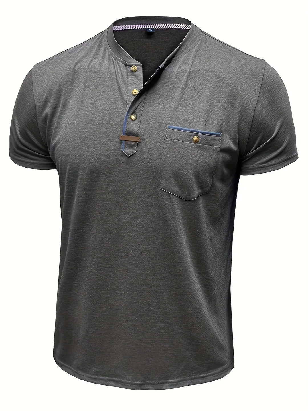 Varo™ | Elegant Round Neck T Shirt With Pocket